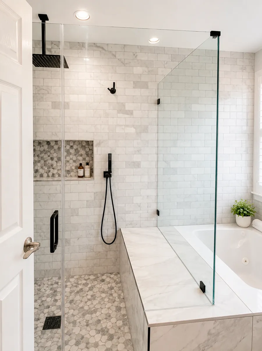 Dated Bath — Modern Refresh after